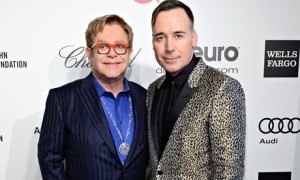 Sir Elton John, left, with civil partner David Furnish. The pair plan to marry next year. 