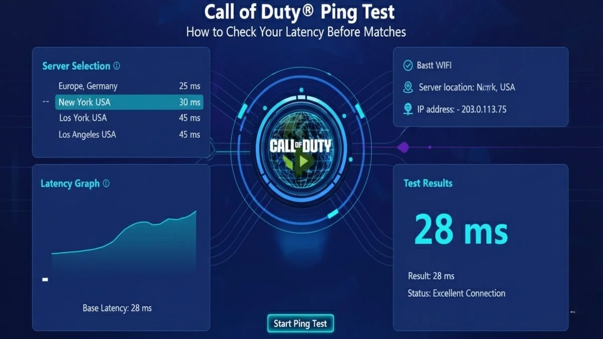Call of Duty Ping Test