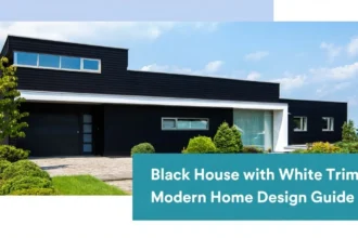 Black House with White Trim