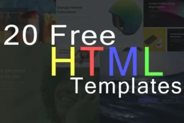 Looking for a Simple HTML Template for Clean Websites?
