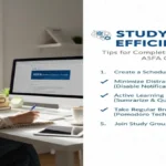 Study Efficiency: Tips for Completing Your Online ASFA Course