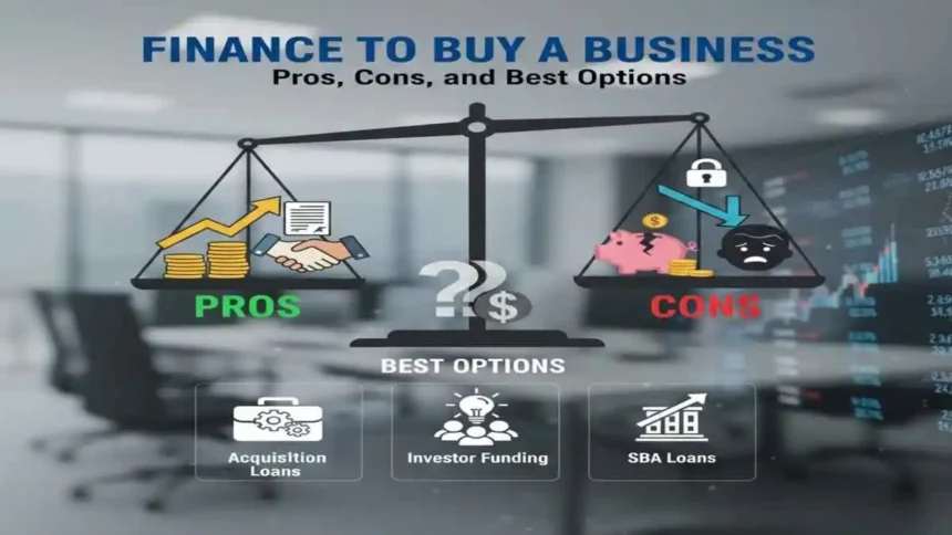 Finance to Buy a Business: Pros, Cons, and Best Options