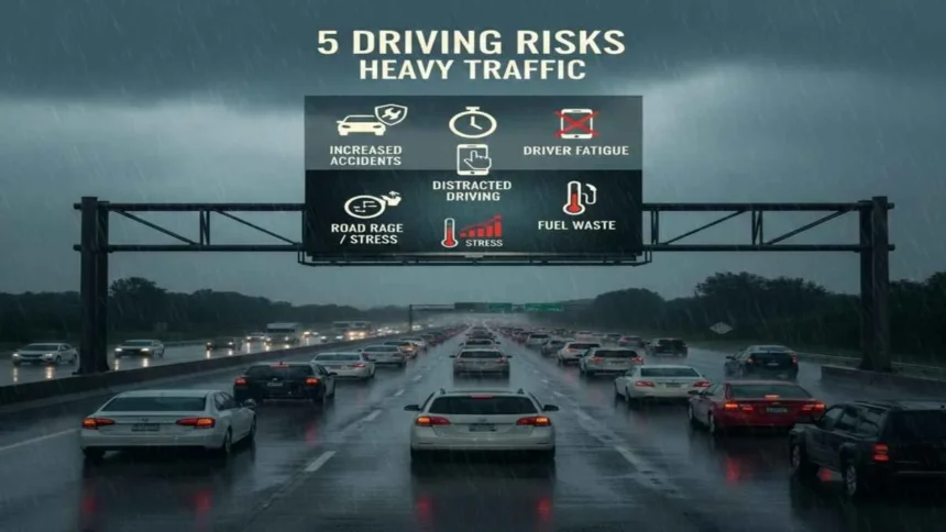 5 Driving Risks That Increase During Heavy Traffic