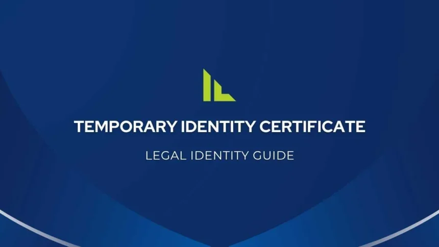 Temporary Identity Certificate