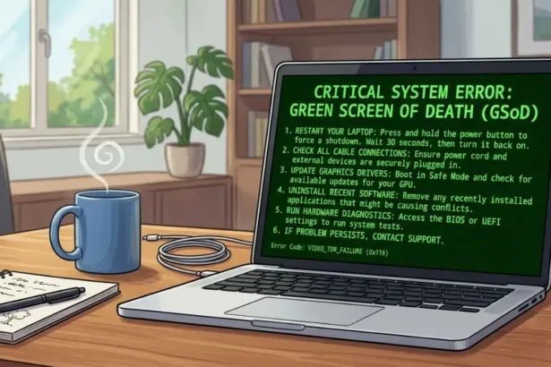 How to Fix Laptop Green Screen