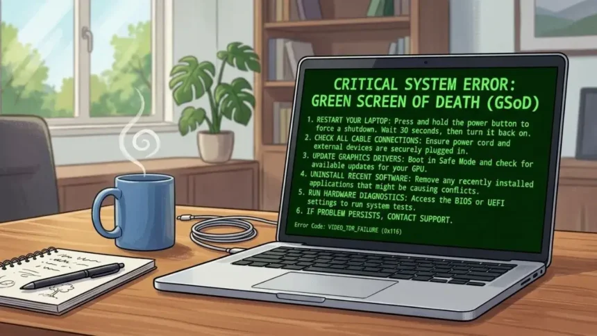 How to Fix Laptop Green Screen